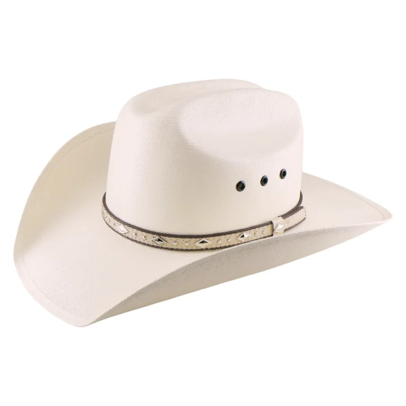Cross-border Bestseller On Amazon: Sturdy Canvas Knight Cowboy Hat, Western British Canvas Riding Hat