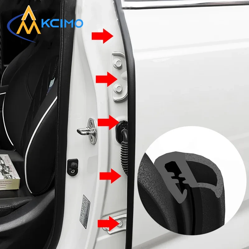 

Уплотнитель края двери автомобиля, утолщенная резиновая уплотнительная лента для стойки B, 2 м, универсальная автогерметик, универсальная для всех автомобильных аксессуаров