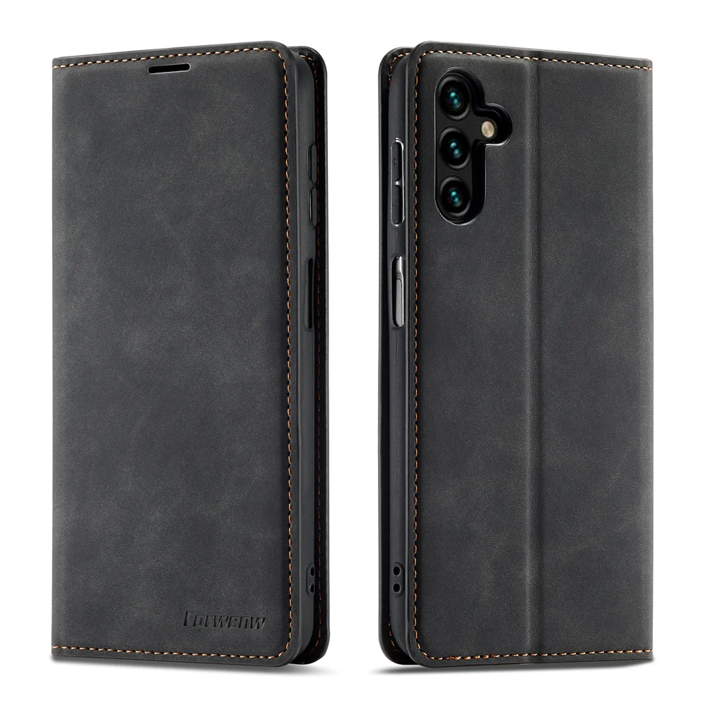 

Forwenw Magnetic Flip Wallet Case for Galaxy A12 A13 A14 A21 A22 A23 A24 A31 A32 A33 A34 A42 A51 A52 A53 A54 A71 A72 A73 A81 A91