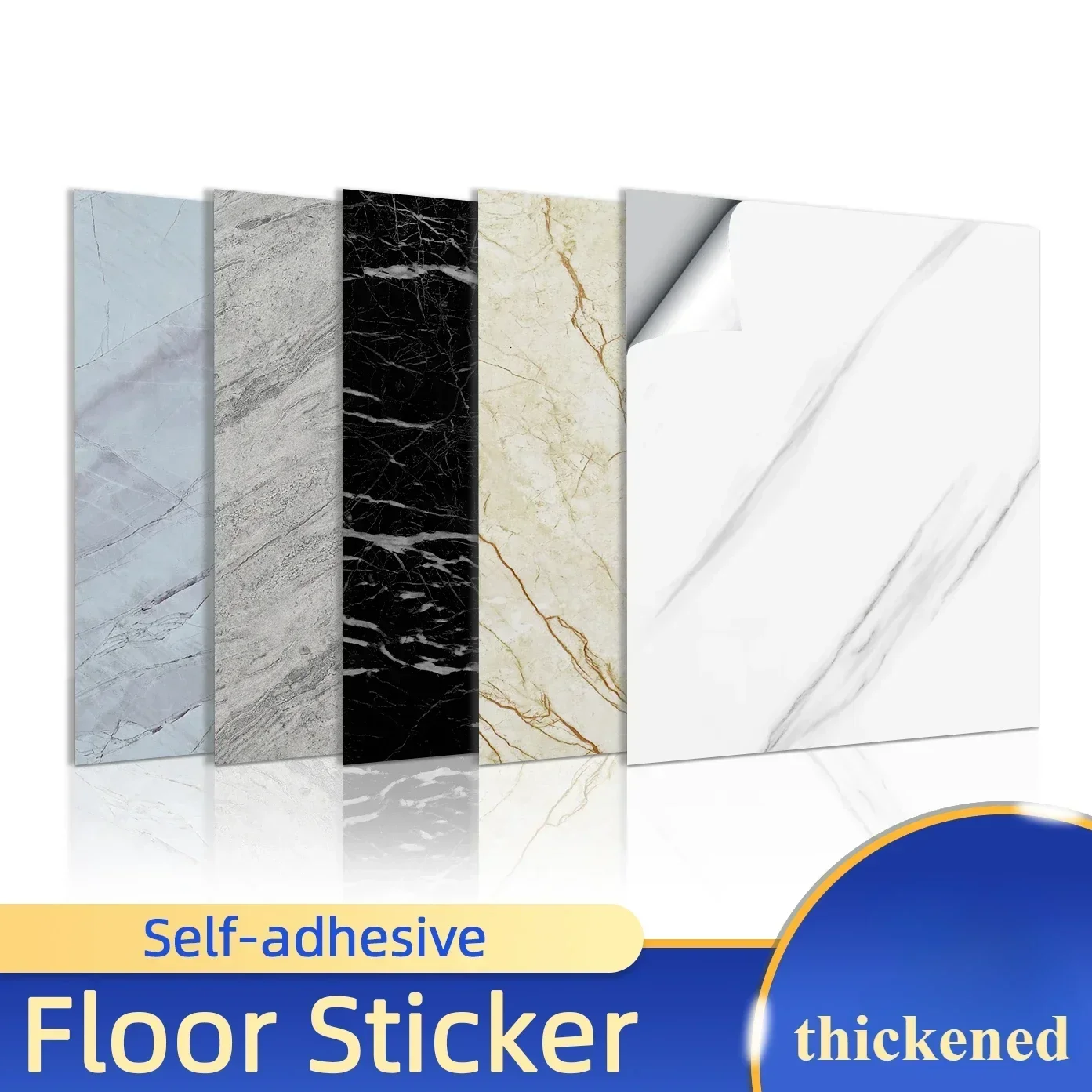 

10pcs PVC Imitation Marble Wall Stickers Self-adhesive Floor Stickers 30*30cm Waterproof Bathroom living Room Decoration Decals