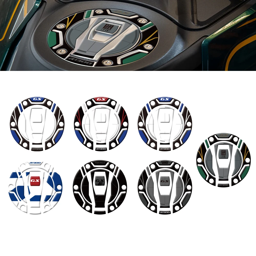 For BMW R1300GS R 1300 GS 2023 2024 Motorcycle Accessories 3D Gel Tank Cap Paint protection Stickers kit