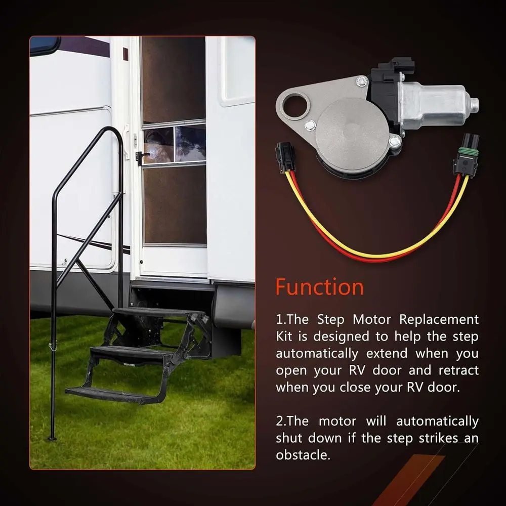 طقم استبدال محرك RV لـ Pre-IMGL/9510، محرك خطوة الدخول متوافق مع سلسلة خطوات كهربائية أوتوماتيكية Lippert Kwikee #4