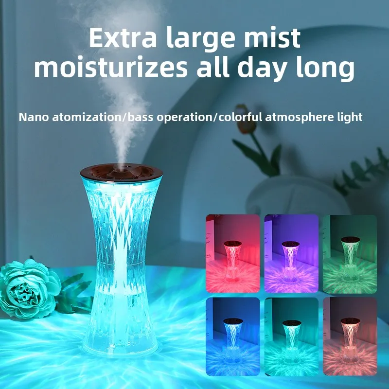 Small Waist Usb Humidifier Household Fog Large Capacity Small Portable Bedroom Desktop Air Humidifier 7 Color Breathing Light