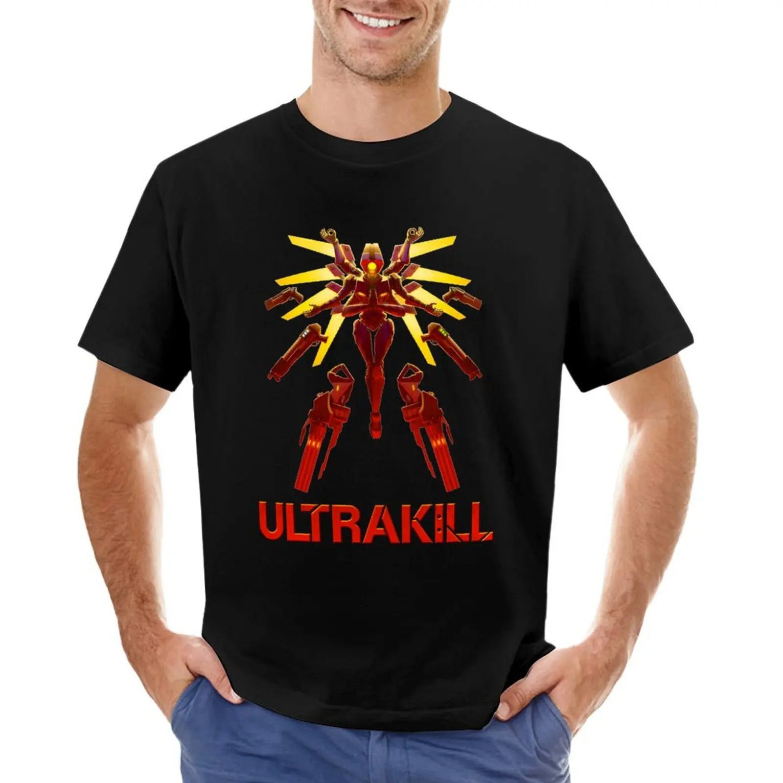 ULTRAKILL (1) T-shirt summer clothes Aesthetic clothing T-shirts for men cotton