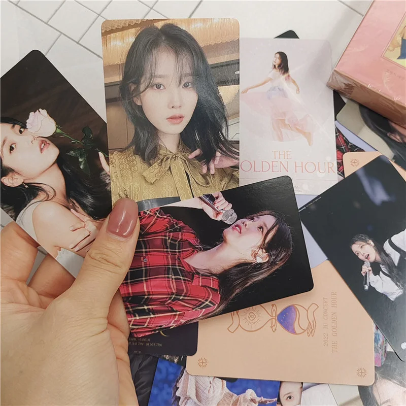 Imagem -06 - Álbum Cartão Lomo Imprimir Cartão Fotográfico Girl Group Fan Gift Pequeno Fan 55 Pcs por Conjunto iu Novo