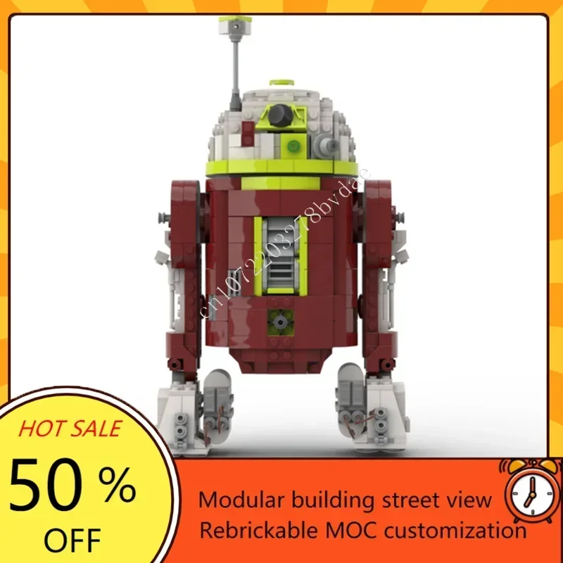 Custom 1046PCS R7-A7 Space War Military MOC Battle Model DIY Architecture Assembly Puzzle Educational Toy Gift for Kids