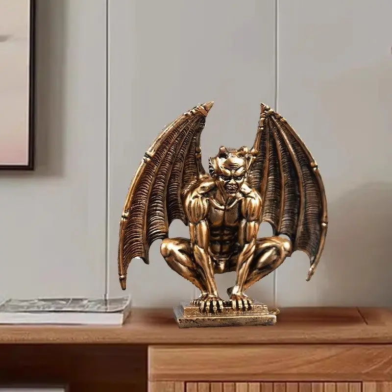 Devil Angel Wings Devil Satan Dark Destroyer Gothic Home Decor Statue