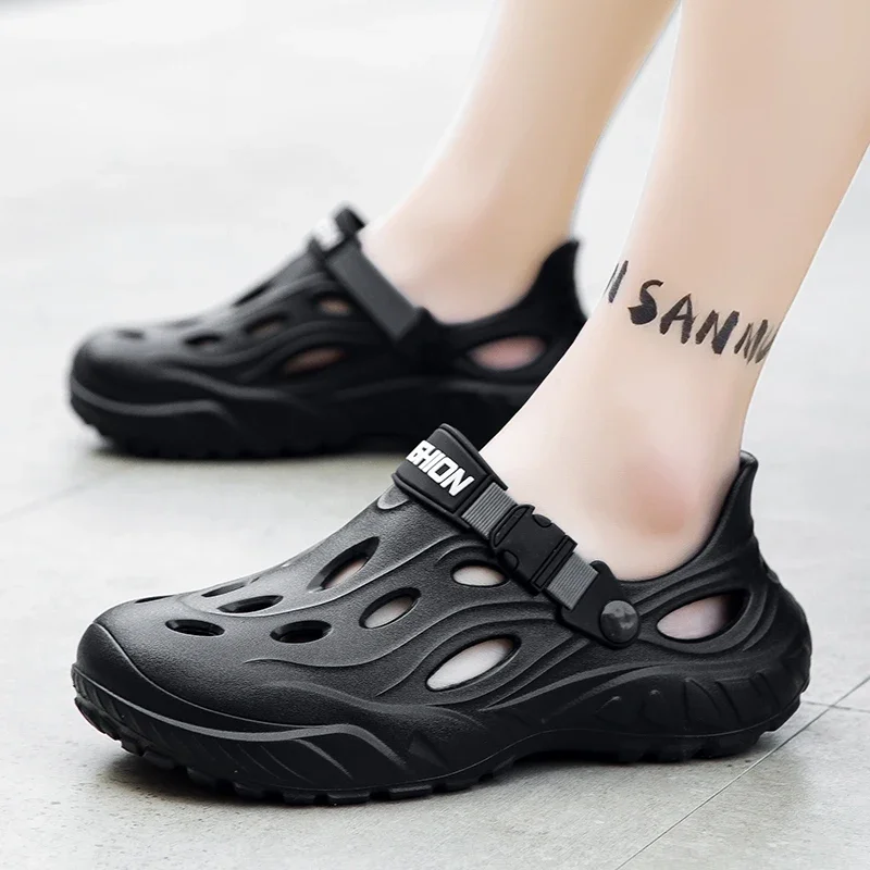 

Men's Sandals Sport Slippers Beach Slides Breathable Clogs Men Casual Garden Shoes Non-slip Walking Men Shoes
