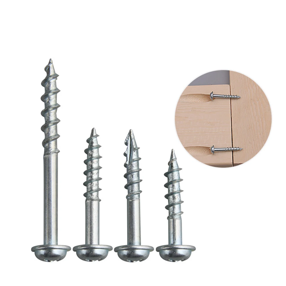 Woodworking Projects Pocket Hole Screws Coarse Thread Screws Case-Hardened Steel Easy To Organize Rust Resistance