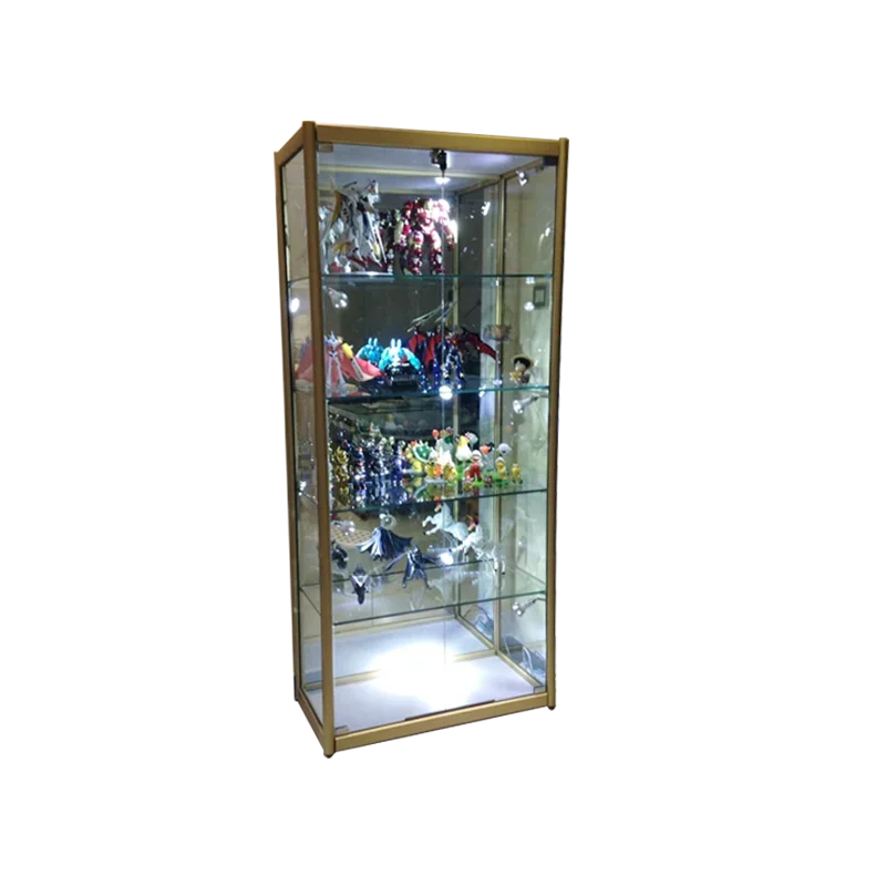 

Glass Figure Commercial Cabinet Antique Jewelry Stand Animation Model Cabinet Transparent