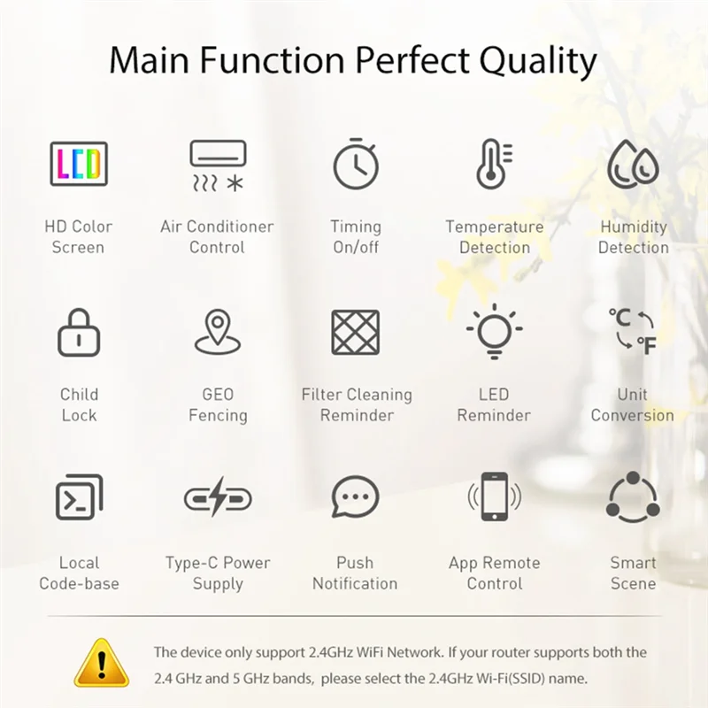 

Новый Tuya Smart Life новый Wi-Fi термостат DC5V термостат кондиционера ИК-пульт дистанционного управления таймер датчик температуры и влажности