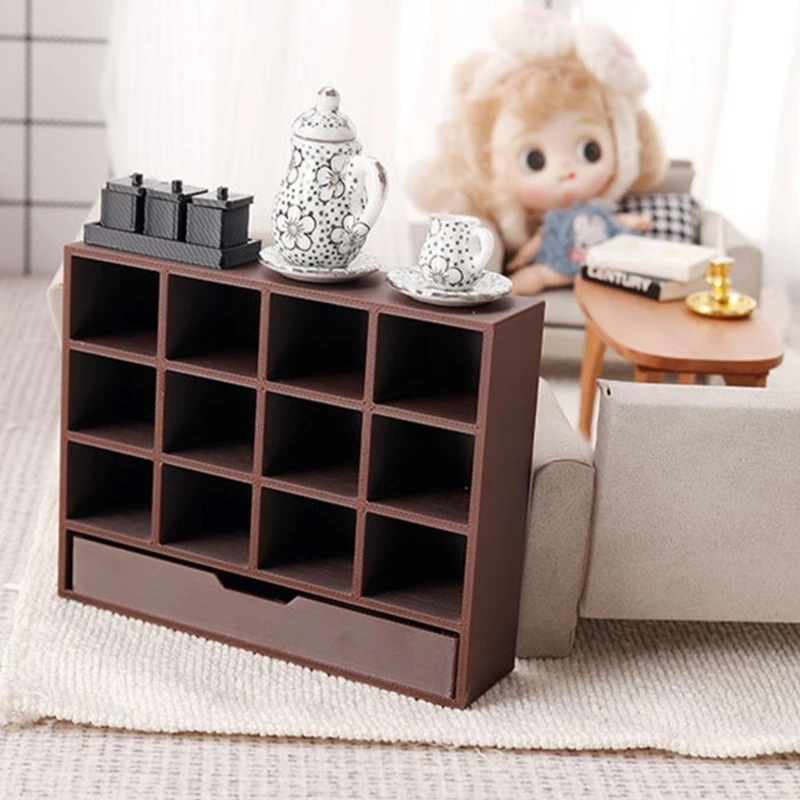 

Миниатюрный шкаф ручной работы для кукольных домиков, декор для спальни и гостиной, DIY ремесленный проект, крошечная мебель для
