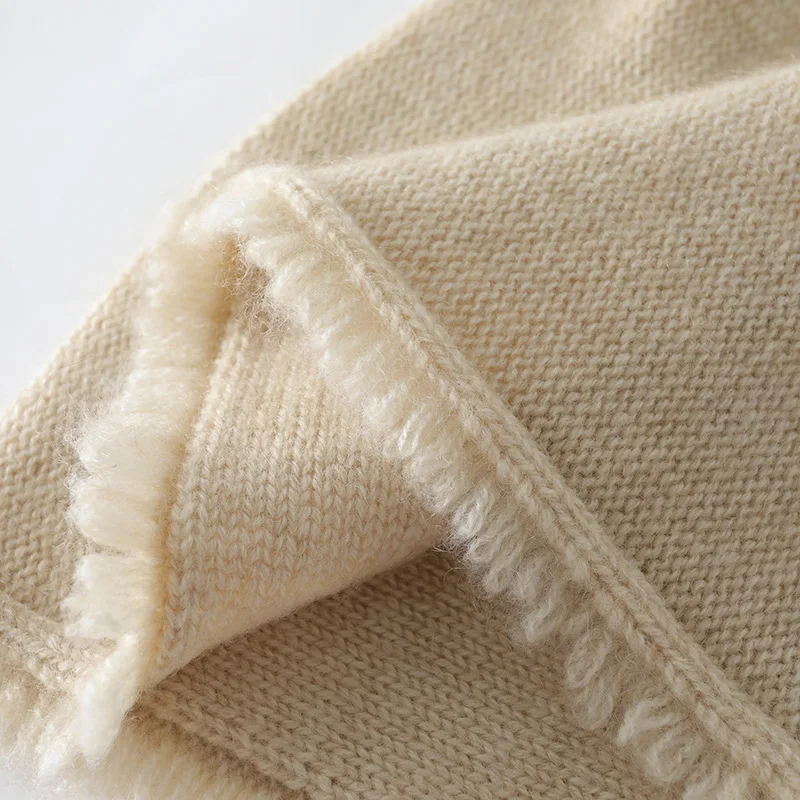 LDZWSM Winter Hat For Women Solid Color Cashmere Wool Beanies Cap Woman Soft Knitted Bonnet Female Warm Beanies I3034055 image 5
