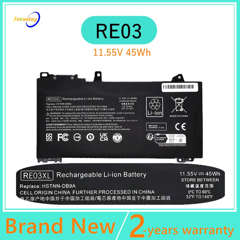 

HSTNN-DB9A Laptop battery For HP ProBook 430 440 445 450 455R G6 G7 RE03XL HSTNN-OB1C HSTNN-UB7R For ZHAN 66 Pro 13 14 15 G2