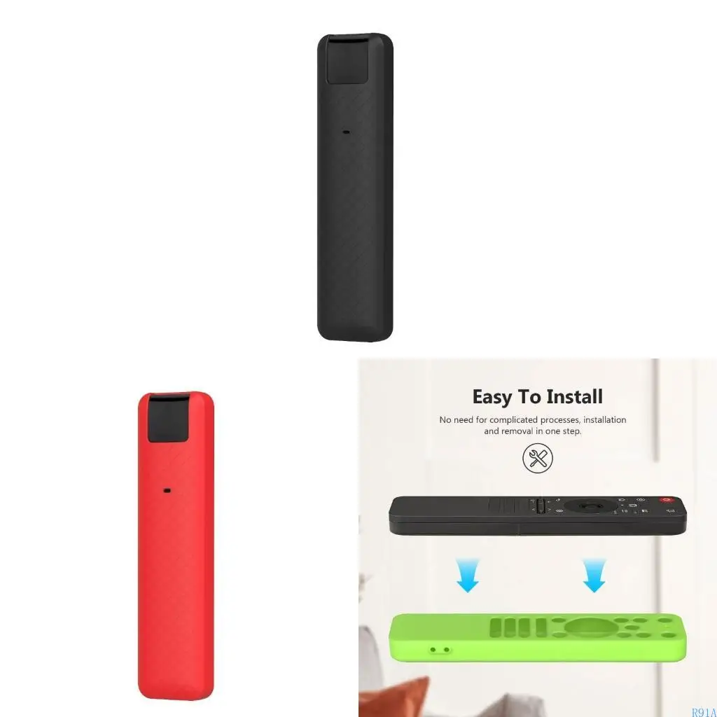 R91A Silicone Remote Case Shock Absorbing Structure Ergonomic Texture for Remote