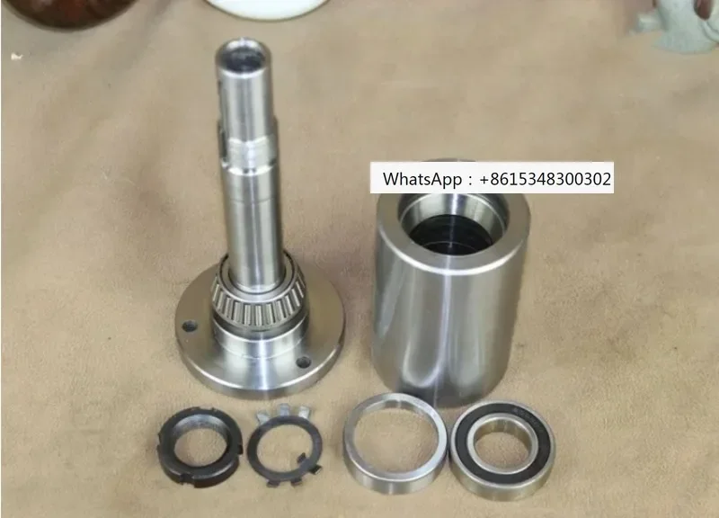 

80/100/125/160 small lathe spindle, high-strength screw connection, woodworking lathe, headstock assembly, with flange