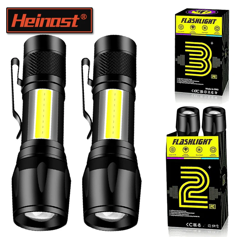 

T6 COB Light фонарик перезаряжаемый портативный светодиодный фонарик со встроенным аккумулятором, зум-фонарик, 3-режимный водонепроницаемый аварийный фонарь