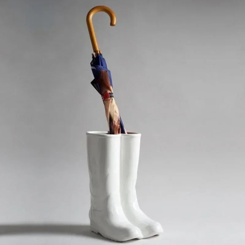

For Leichter Luxus-Regenstiefel-Schirmständer, Kreativer Regenschirm-Eimer, Regenstiefel-Form, Regenschirm-Organizer Für Zuhause