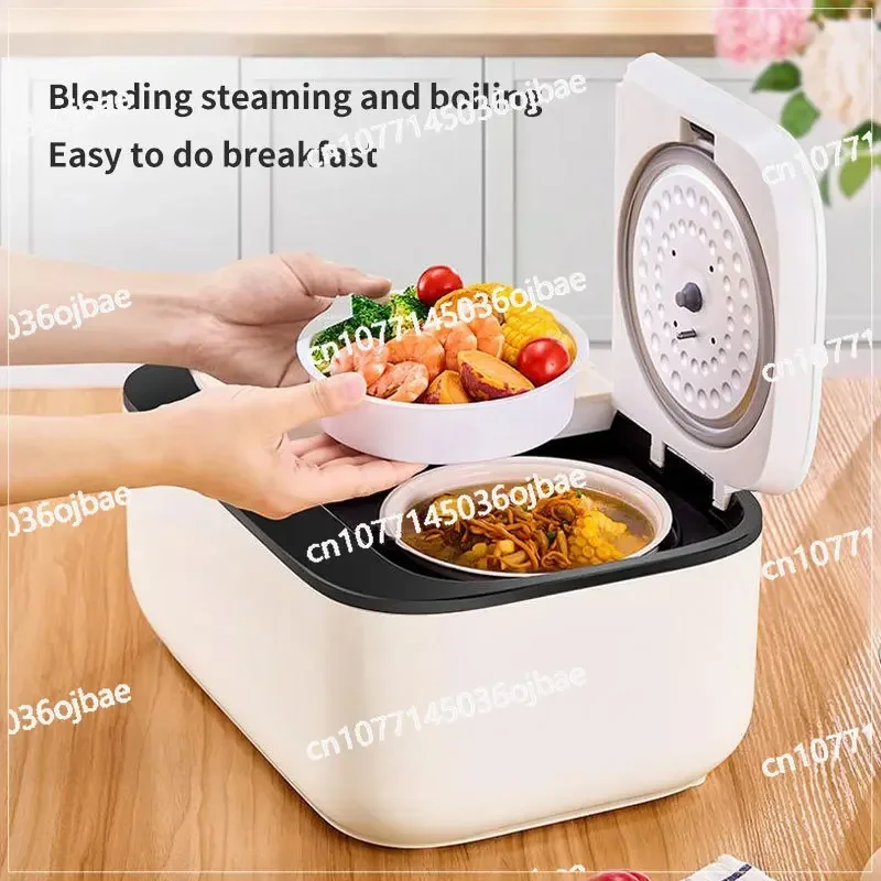 Newly designed rice cooker 5 liters ceramic glaze lined microwave oven double pot rice cooker