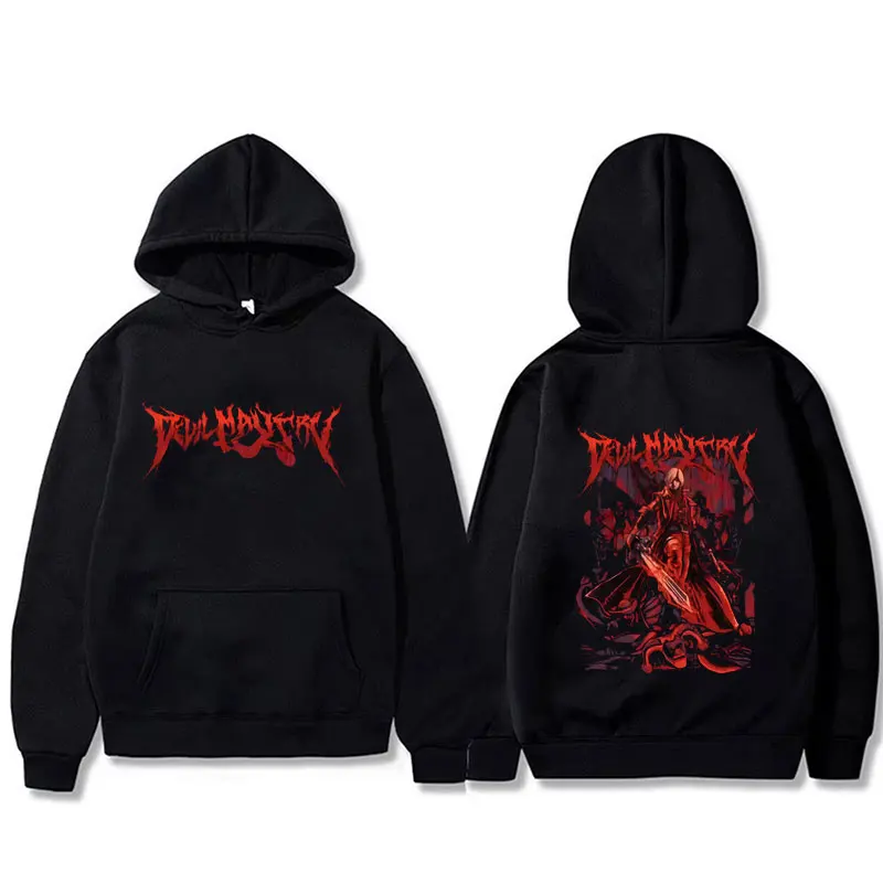 

Game Devil May Cry Dante Graphic Hoodie Men Vintage Gothic Rock Oversized Streetwear Unisex Fashion Casual Pullover Sweatshirt
