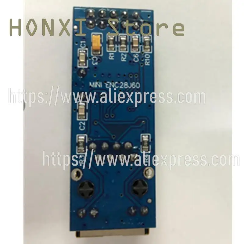 ENC28J60 Módulo De Rede, SPI Interface Suporte Ethernet Microcontrolador, Desenvolvimento Módulo Board, Corpo Estreito, 1Pc