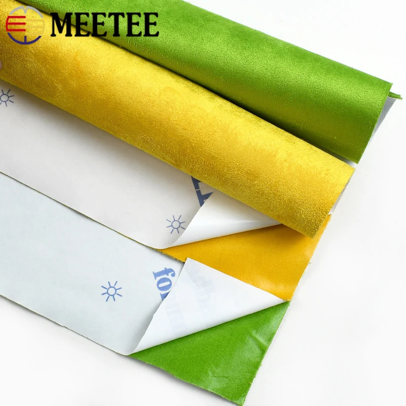 

50/100*143cm 0.8mm Thick Self-adhesive Suede Fabric Velvet Cloth for Car Interior Decor Crafts Self Adhesive Fabrics Accessories