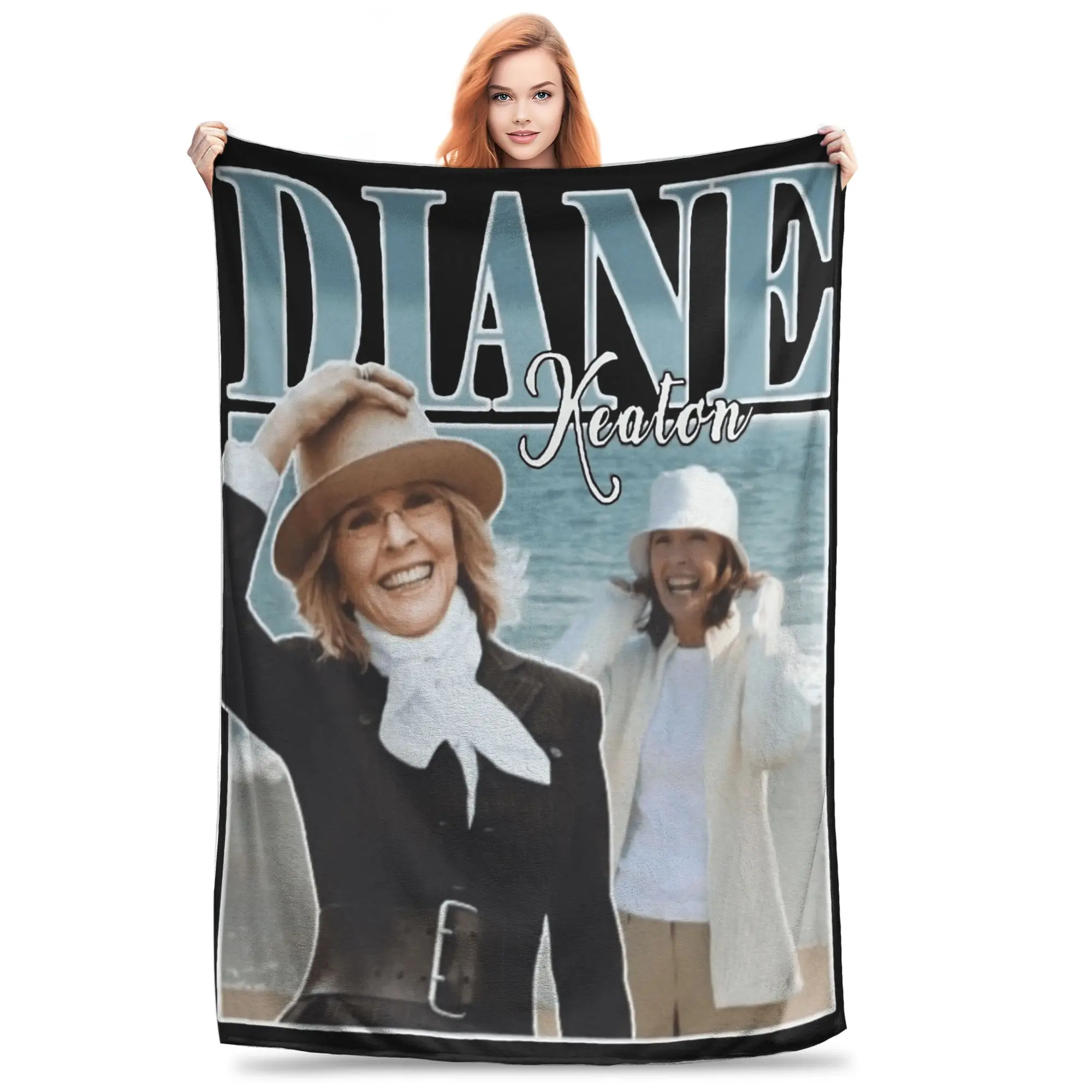 ديان كيتون بطانية دافئة ناعمة الفتيات الفتيان أفخم رمي بطانية مضحك الأريكة كرسي الفانيلا المفرش أريكة غطاء سرير