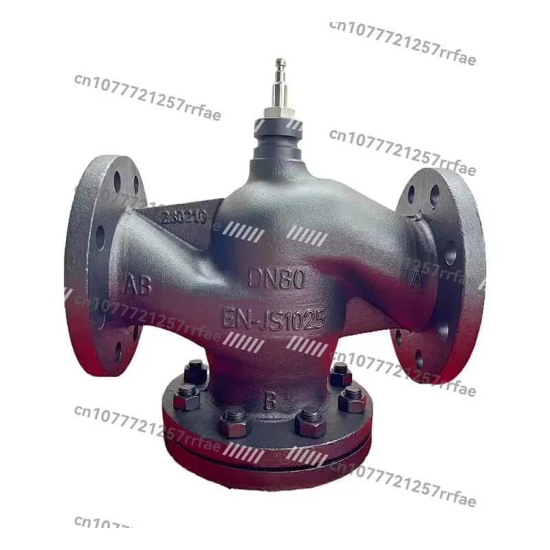 Electric flow control valve body equal proportion adjustment linear actuator balance valve PN16