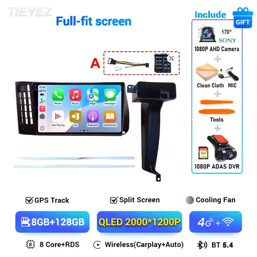 Android 15 voor VW Volkswagen Golf 3 1992-1993 2K Carplay autoradio multimediaspeler navigatie stereo GPS 4G WIFI BT DSP