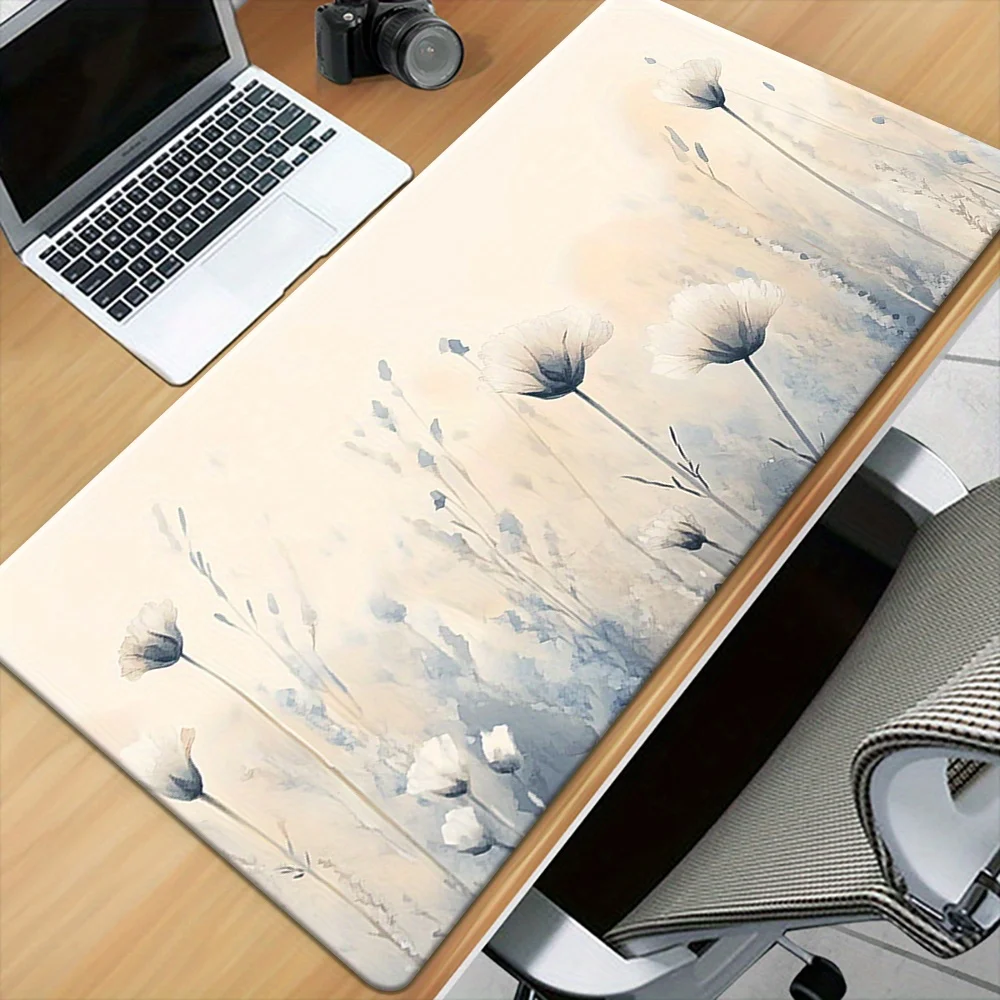 Premium Japanese-Inspired Mouse Pad - Waterproof, Non-Slip Rubber Base Desk Mat for Gamers & Office Use