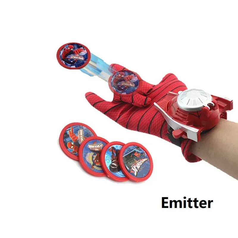 Halloween Children's Cloak Spider Cosplay Man Shield Sword Launcher Mask Cartoon Toy Anime Watch Set*.1