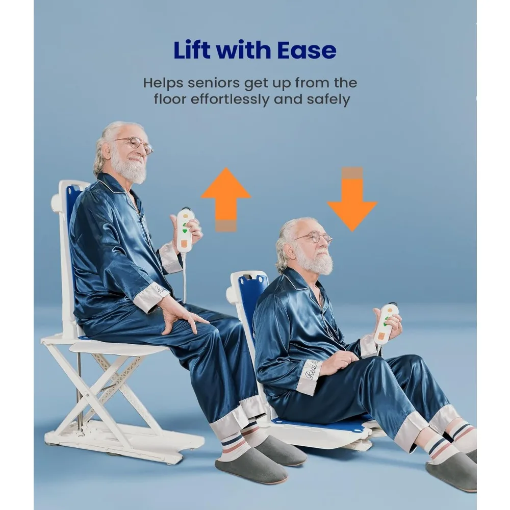 Lightweight Electric Chair Lift, Lift Elderly from Floor  Remote Control Floor Lift  Fall Assist Devices, Item Weight