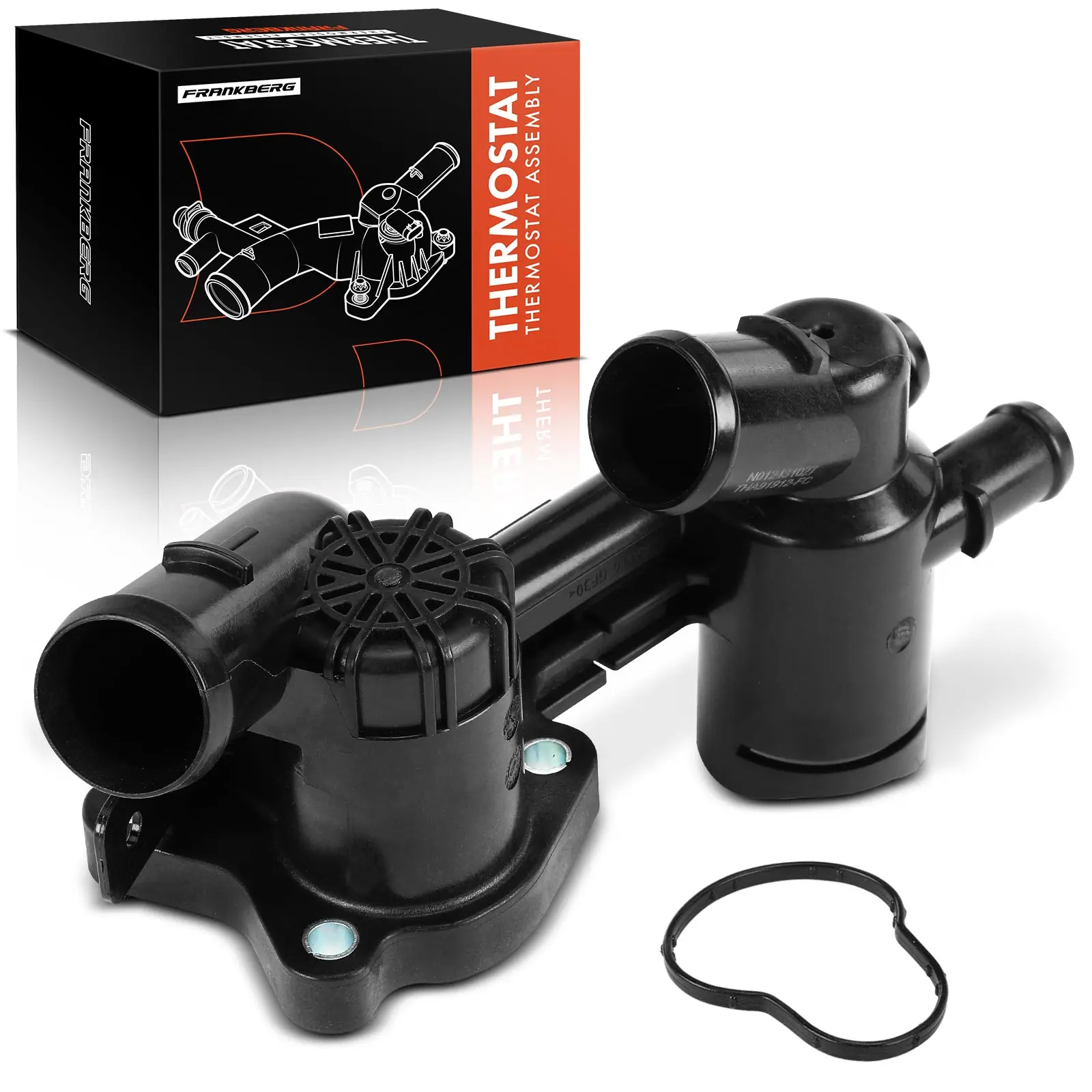 Frankberg 1x Thermostaat Koelvloeistof voor VW Polo Kever Audi A1 A3 Seat Ibiza IV Leon Fabia II V15991912 76889 03F121111A