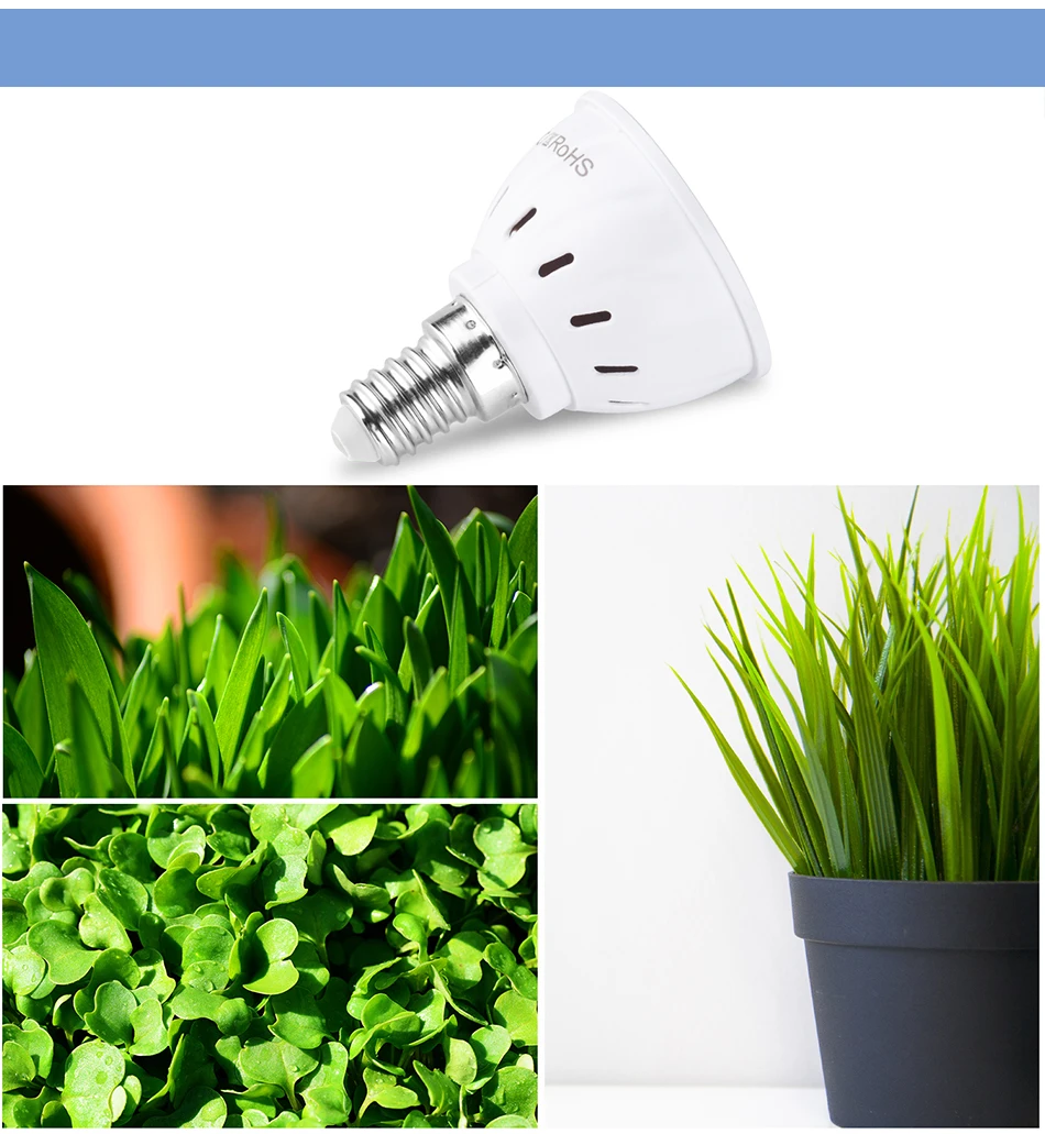9W E27/E26 LED Wachsen Licht GU10 Volle Spektrum Pflanzen Lampe E14 Für Indoor Topf Obst Growbox Anbau birne MR16 AC220V 5W 7W – Detail 11