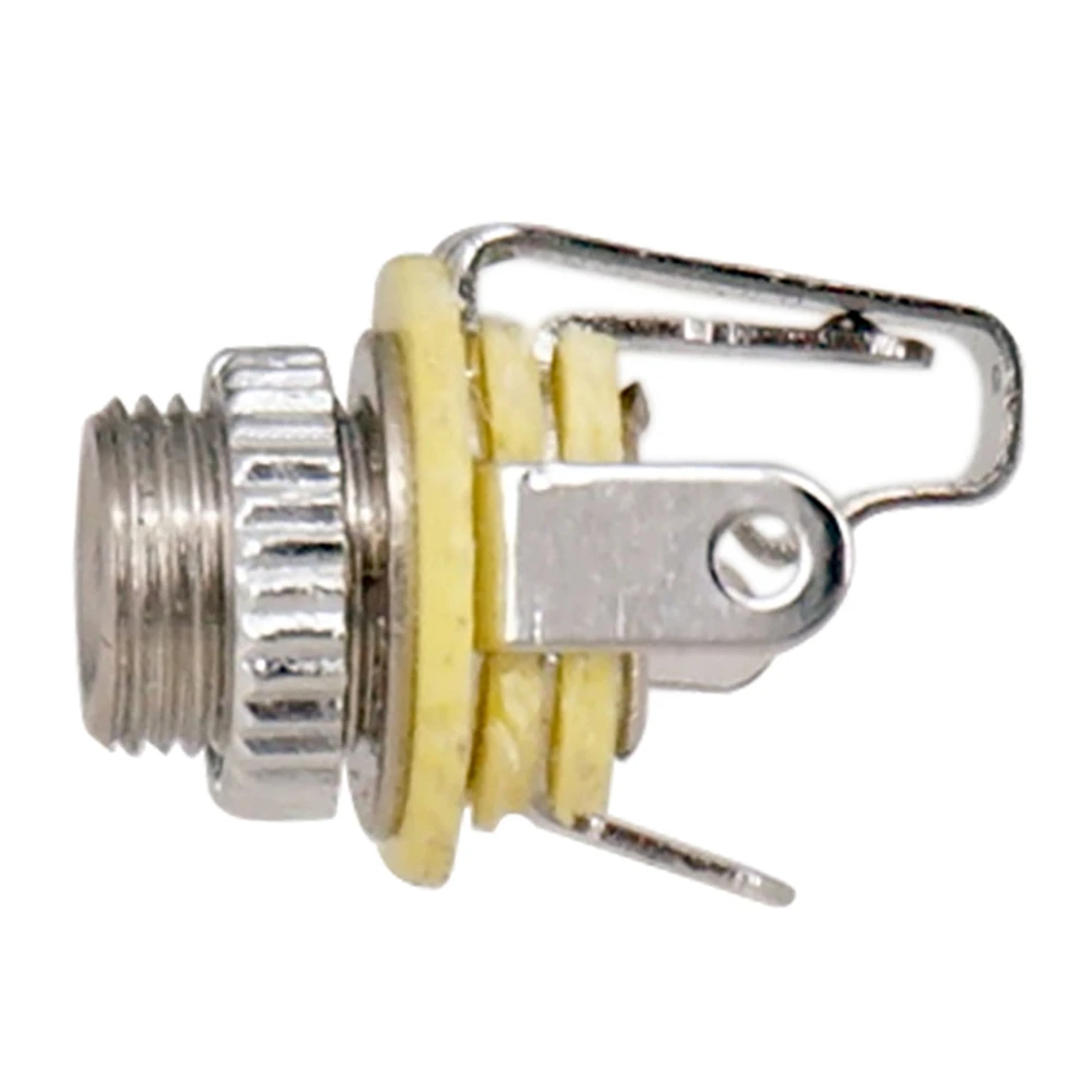 SMIEA 5 uds 3,5mm 1/8 pulgadas conector de entrada Mono para guitarra eléctrica bajo auricular altavoz enchufes