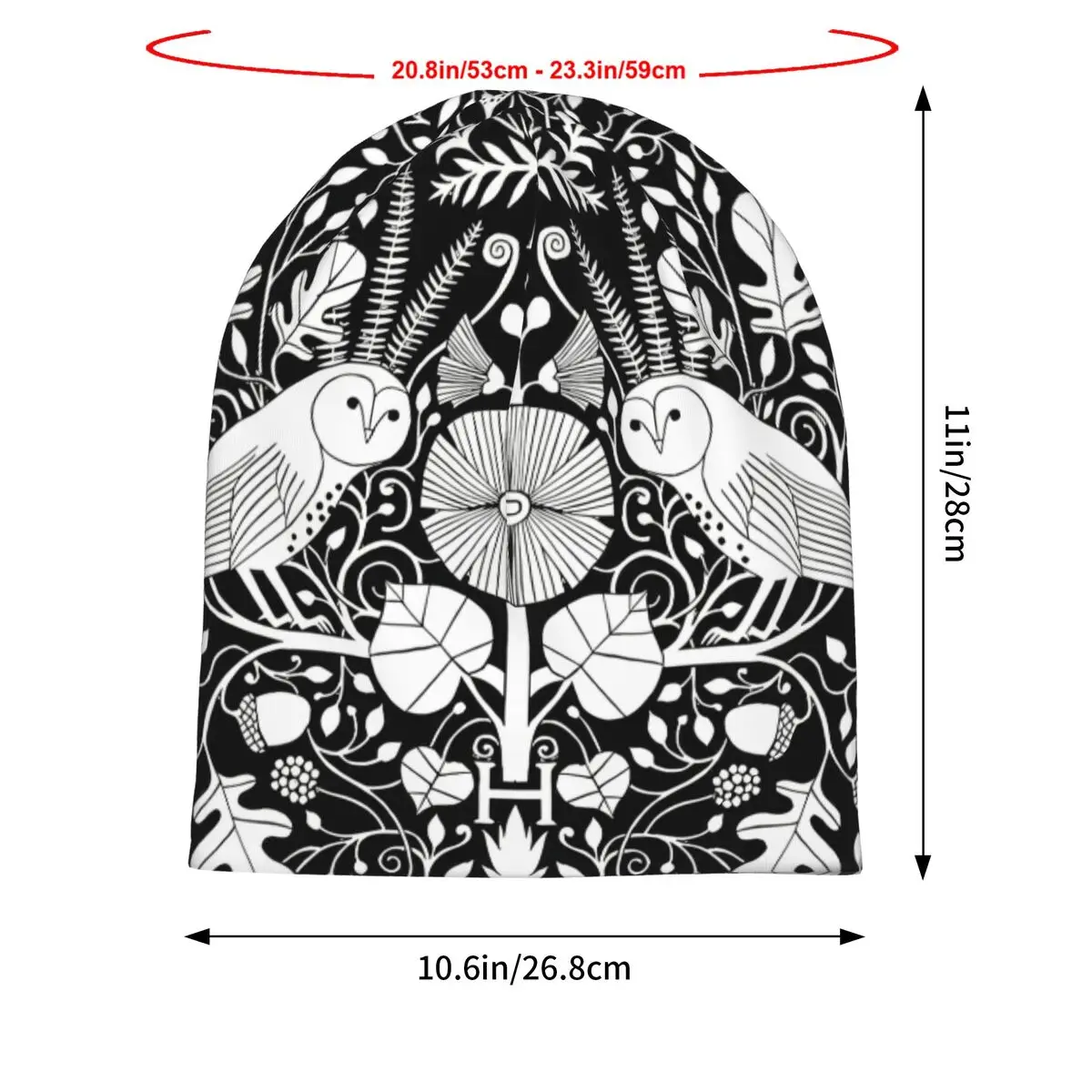 Owls Carson Ellis Thin Skullies Beanies Autumn Spring Caps For Men British Folk Ski Caps Bonnet Hats