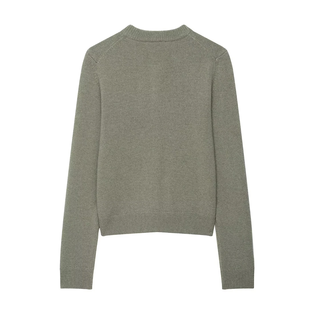 Jersey de cachemira para mujer, medio suéter con frente abierto y cárdigans cómodos, textura con estampado Simple, tarjeta Regular, primavera y otoño