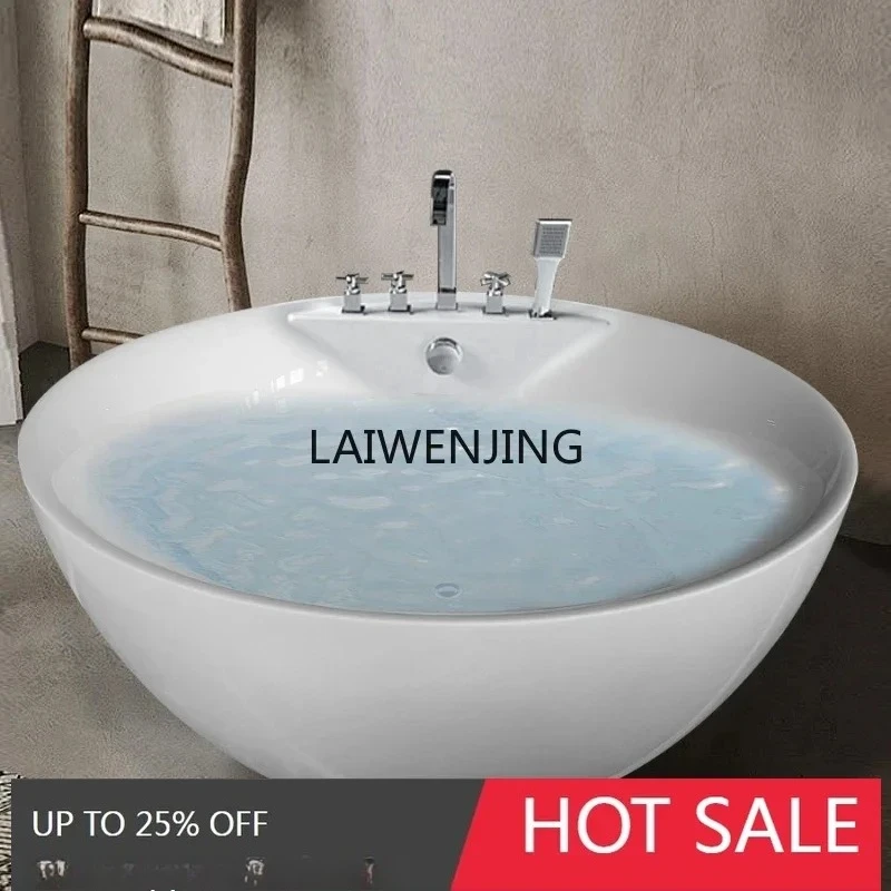 W31- household bathtub circular surf massage small apartment acrylic European hotel B & B independent bathtub
