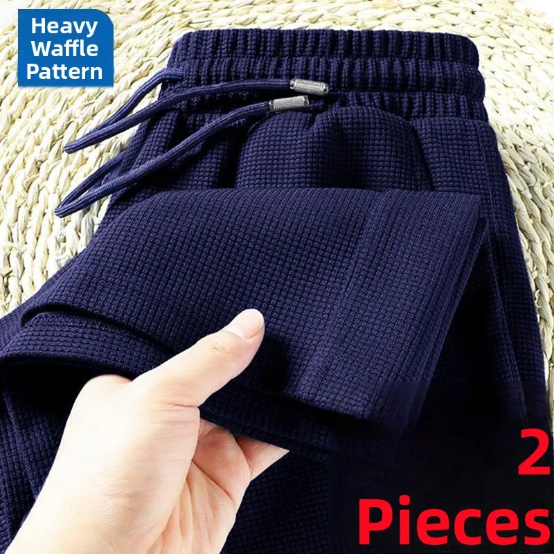 

Men's Spor Straight Leg Thiened Trousers Spring Autumn Loose Versatile Wide Leg Pants Student Casual Long Pants