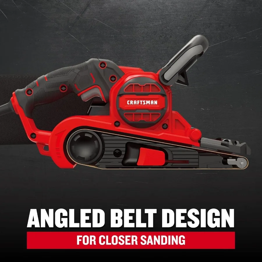 Levigatrice a nastro elettrica con filo da 7 A per progetti industriali e fai da te da 3 pollici. x 21 pollici. Nastro abrasivo Dimensioni Bel continuo ad alte prestazioni