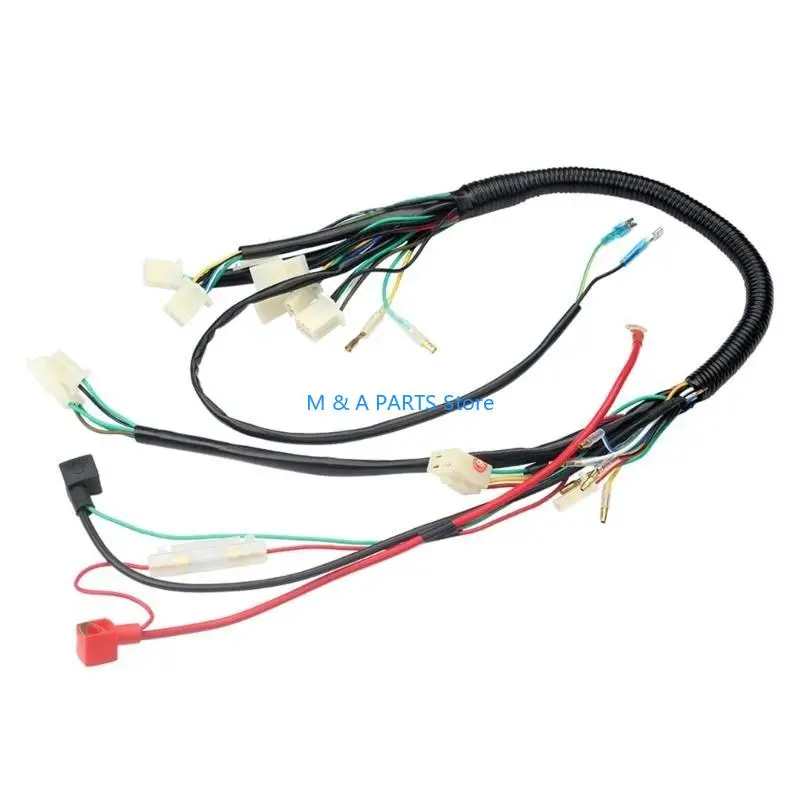 U1JF Full Complete Electrics Wiring Harness CDI Stators 6 Coils For Motorbike ATV 50cc 70cc 90cc 110cc 125cc