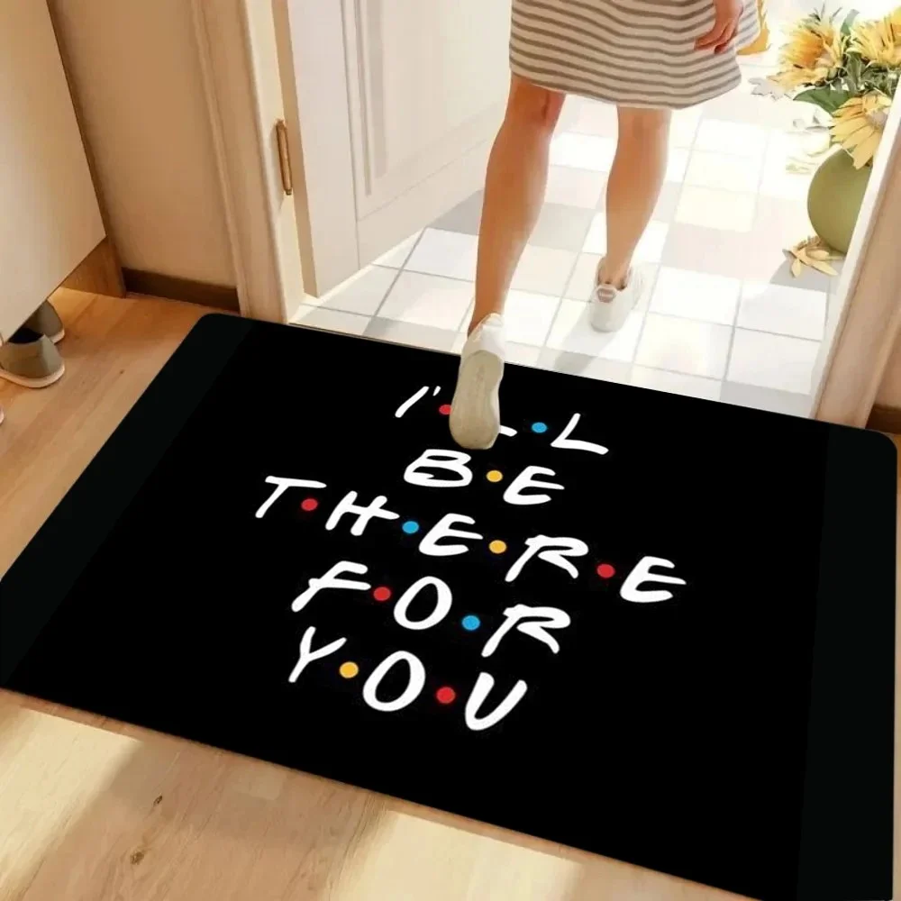 VIKAMA American TV Classic Quotes Welcome Doormat Soft Non-Slip Kitchen Bedroom Entrance Mat Balcony Outdoor Mat Home Decoration