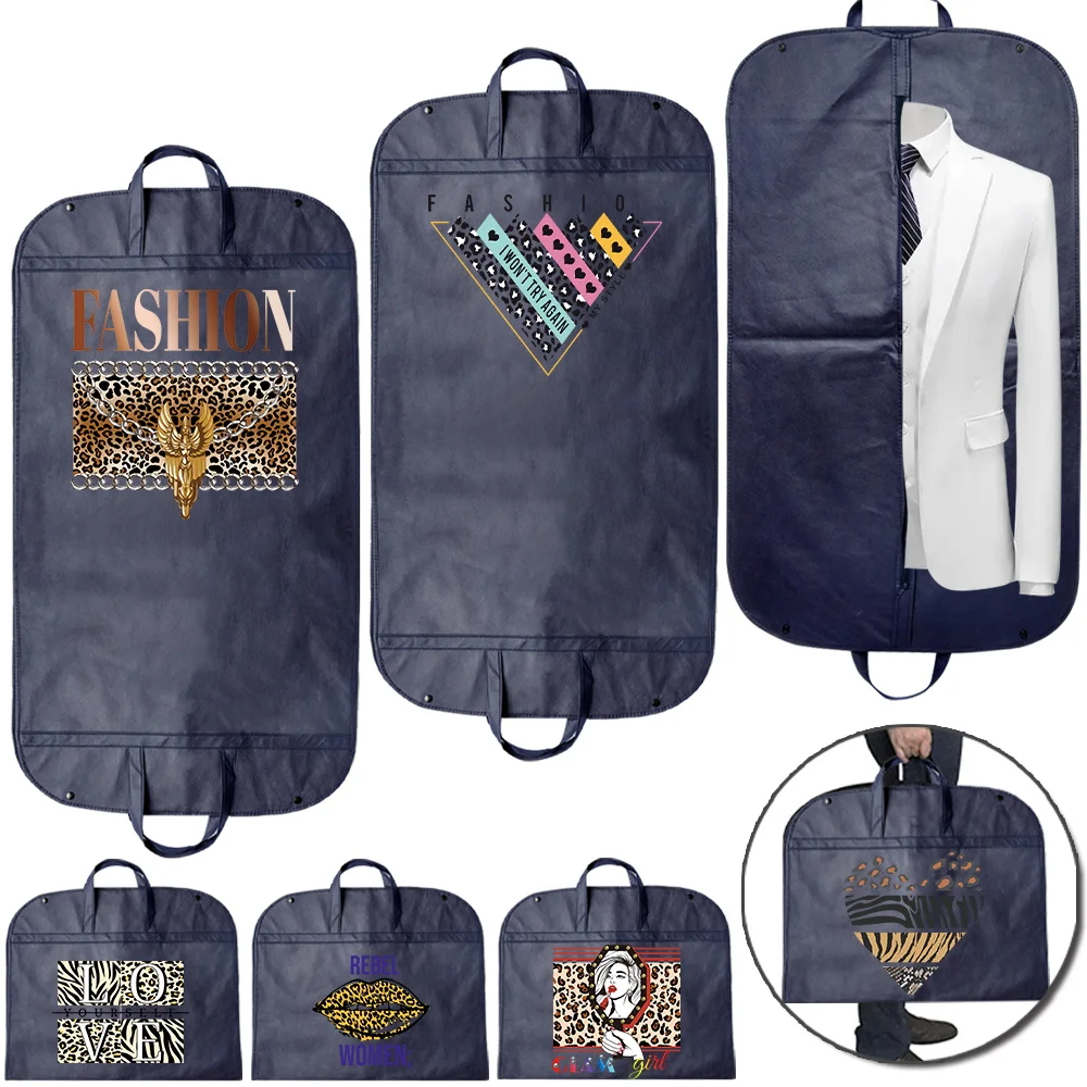 Leopard Series Hanging Durable Storage Bag Dust-proof Clothing Bag Fully Enclosed Clothing Bag with Zipper