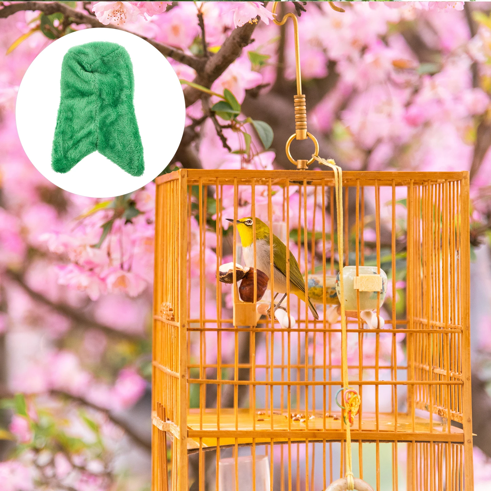 

1pc Bird Hammock Nest Cozy Corner Cage Snuggle Hut For Parrot Bed With Rope Hanging Accessories Warm Pet Cage Hideaway