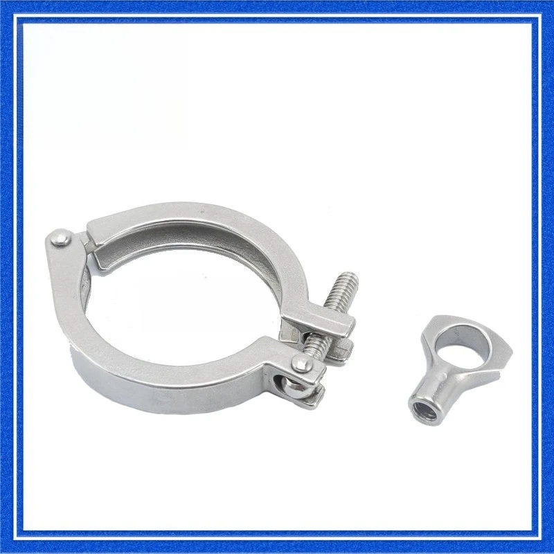 304 stainless steel quick-loading clamp, sanitary chuck joint end buckle pipe clip quick hoop