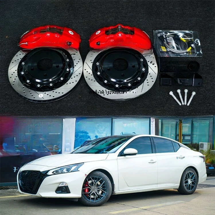 

Комплект передних больших тормозов с 4-поршневыми суппортами и ротором 330*28 мм, тормозная система BBK для Teana Altima 2021, для 17-дюймовых автомобильных дисков