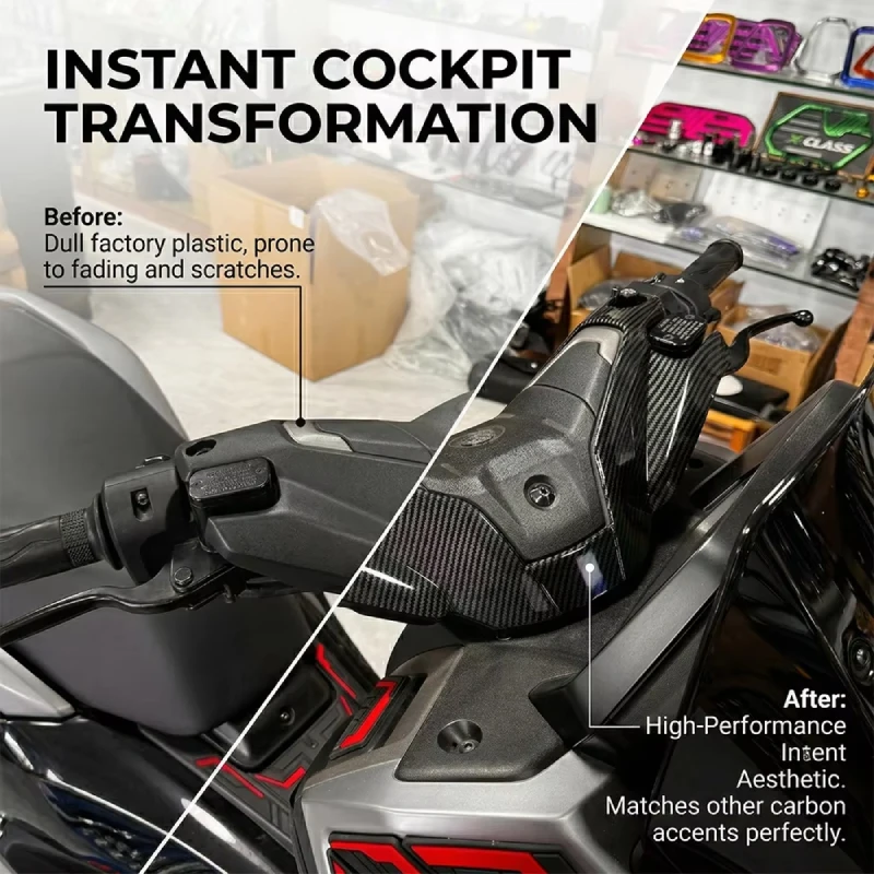 Handle Bar Panel Covers Water Transfer Protector Cover For YAMAHA N-MAX NMAX 155 NMAX155 2025 Motorcycle Handlebar Cover Scooter