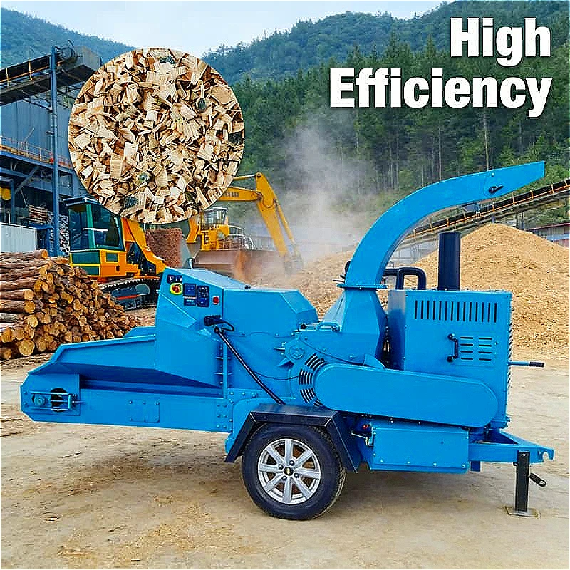 

Industrial High Efficient Mobile Wood Crusher Chipper Machine Forestry Machinery Wood Chipper Customized High Quality Shredder