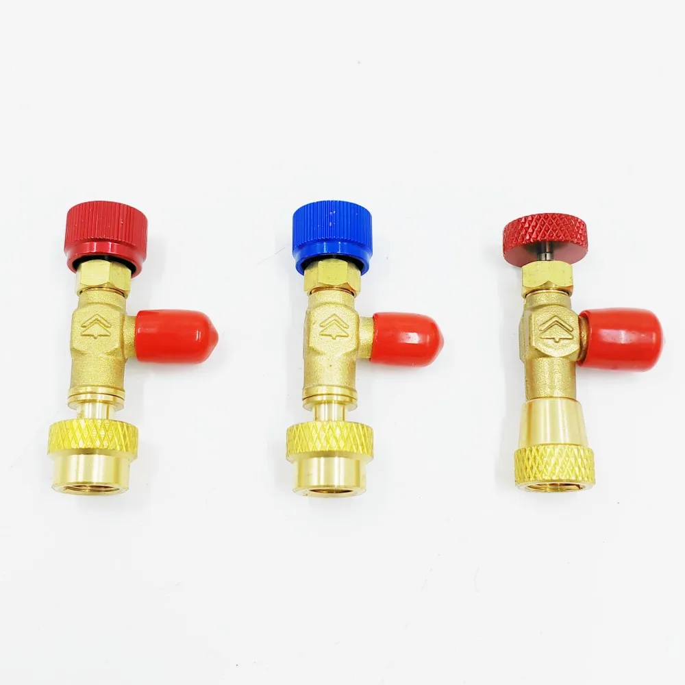 Làm Lạnh Dụng Cụ Chất Lỏng Van An Toàn R410 R410A R22 Điều Hòa Không Khí Chất Làm Lạnh 1/4 "An Toàn Adapter Điều Hòa Không Khí Sửa Chữa