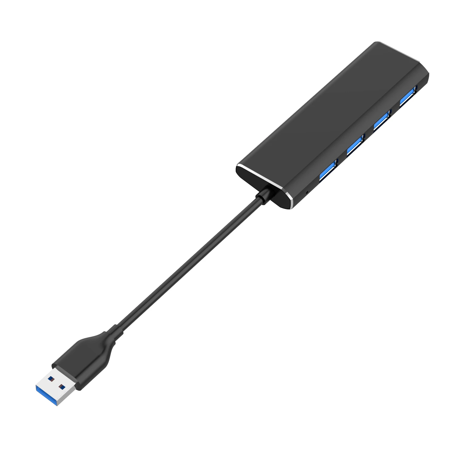 4-Port USB 3.0 Hub 5Gbps Ultra Slim aus Legierung Kompatibel mit MacBook Pro/Air/Chromebook für Laptops Unterstützt Windows/Mac/Unix-Systeme